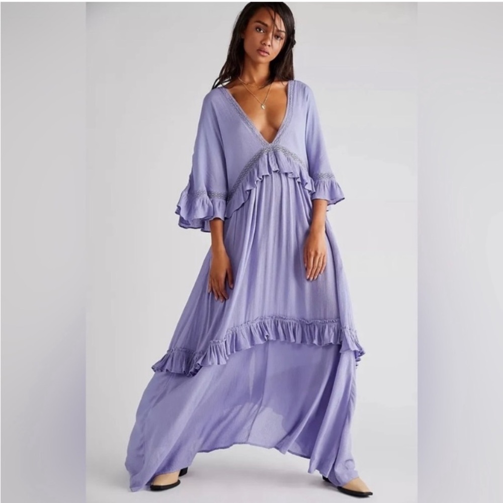 Free People Paradiso Maxi Dress in Violet